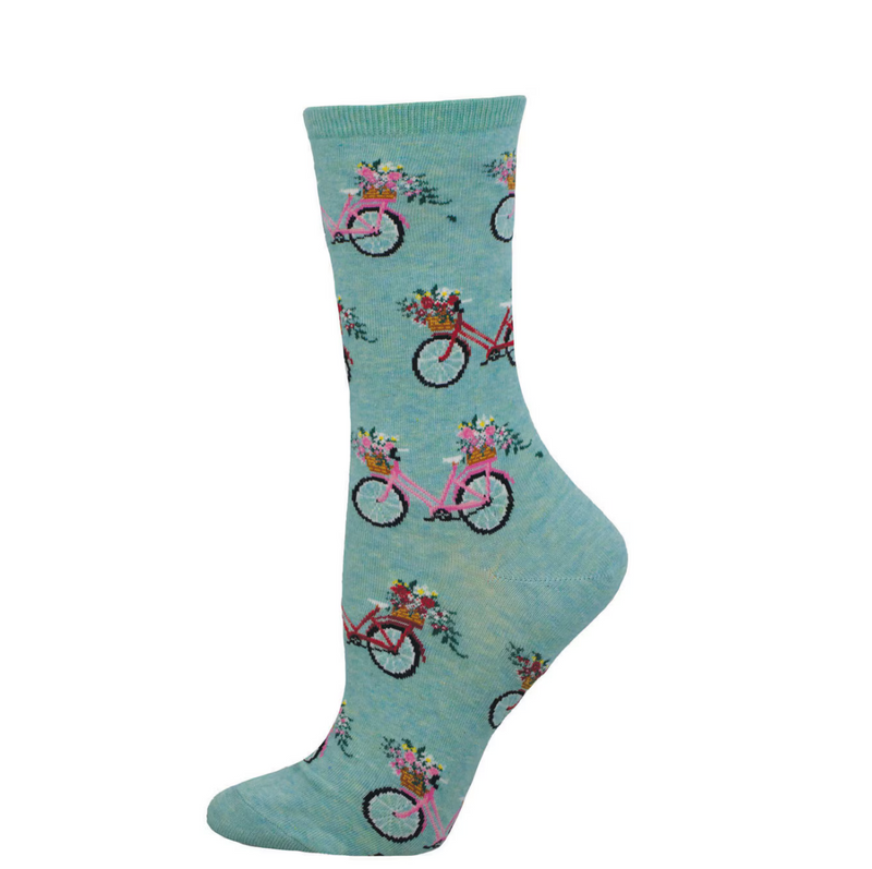 SockSmith Womens Cotton Floral Cruiser Socks