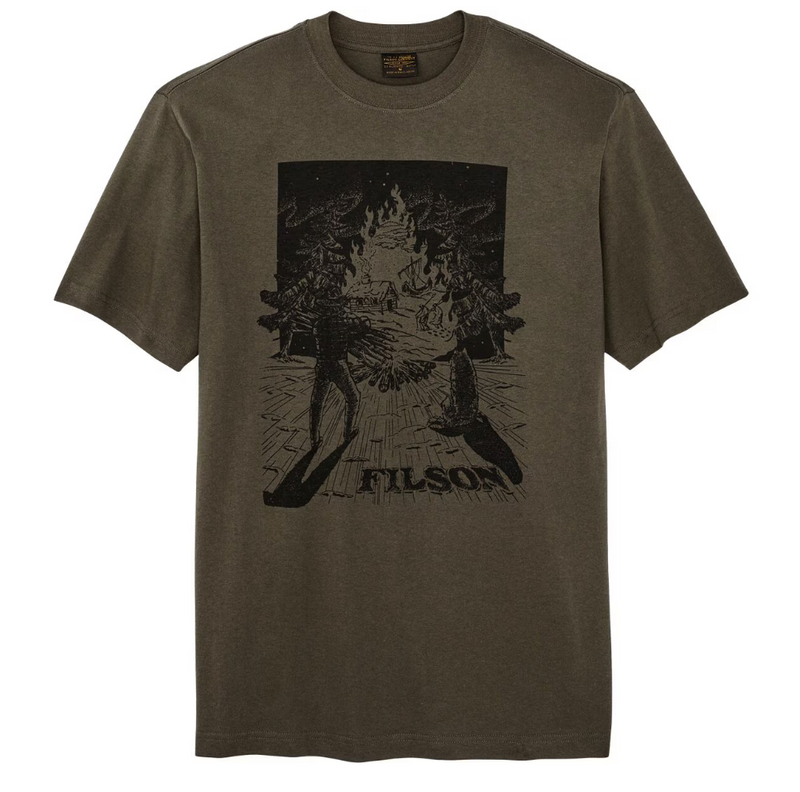 Filson Mens Short Sleeve Frontier Graphic T-Shirt -Tarmac Vision