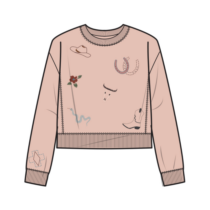 Pendleton Womens Graphic French Terry Pullover