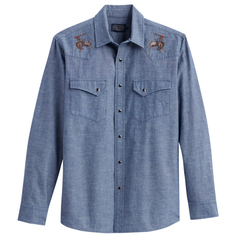 Pendleton Mens Gambler Chambray Shirt