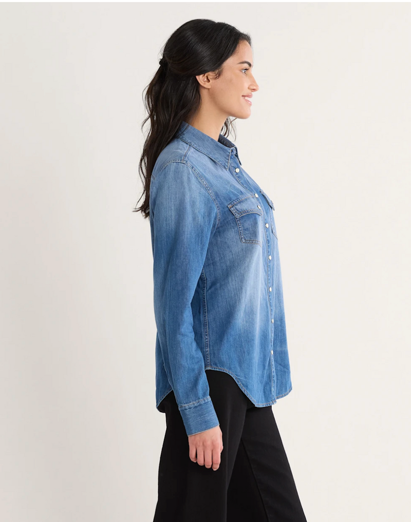 Pendleton Womens Denim Chambray Gambler Shirt