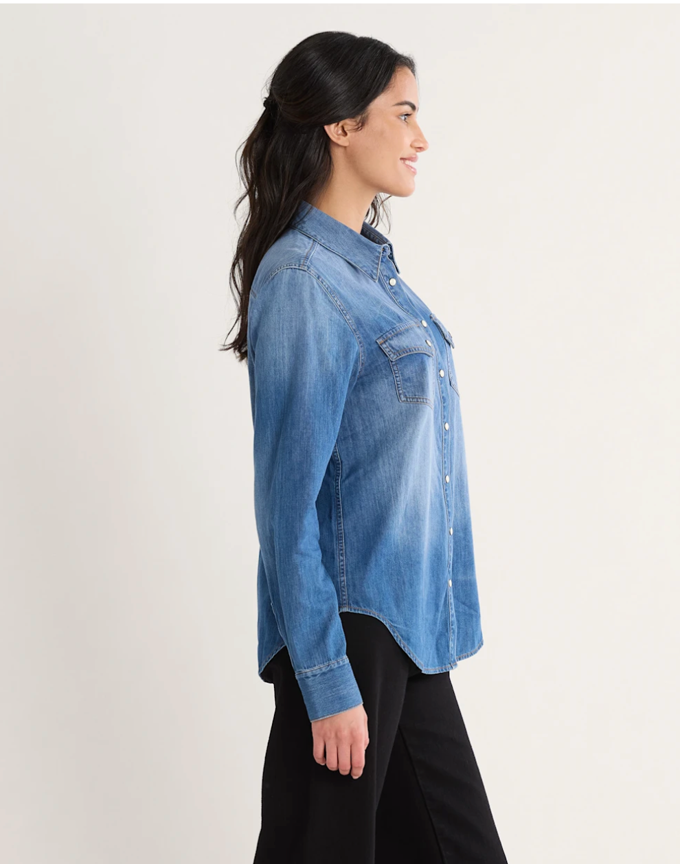 Pendleton Womens Denim Chambray Gambler Shirt - Bob's Outdoor