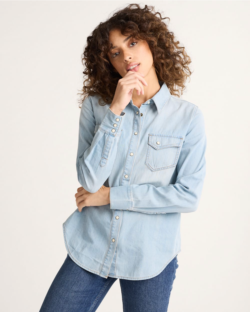 Pendleton Womens Denim Chambray Gambler Shirt - Bob's Outdoor