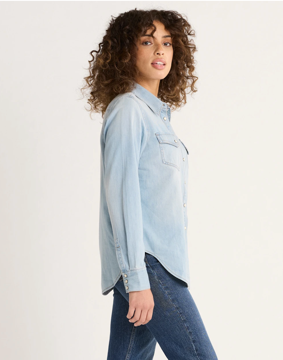 Pendleton Womens Denim Chambray Gambler Shirt