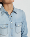 Pendleton Womens Denim Chambray Gambler Shirt