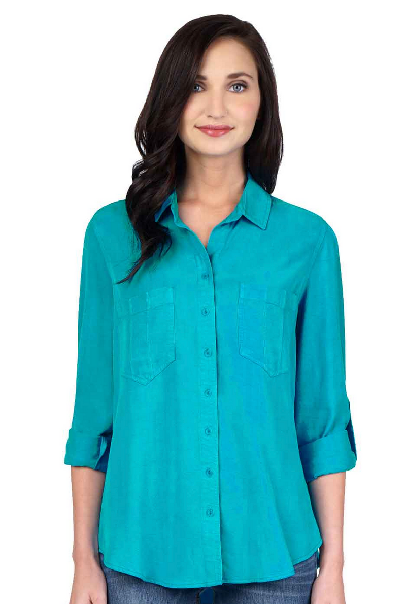 Tianello Womens Tencel Savoir Shirt - Acapulco