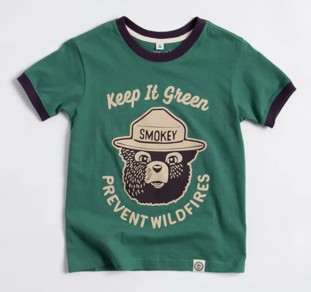 Landmark Youth Smokey Bear Keep It Green Tee