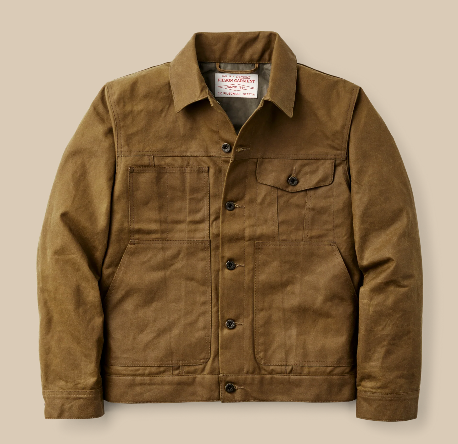 Filson Mens Short Lined Tin Cloth Cruiser Jacket – Bob's Outdoor