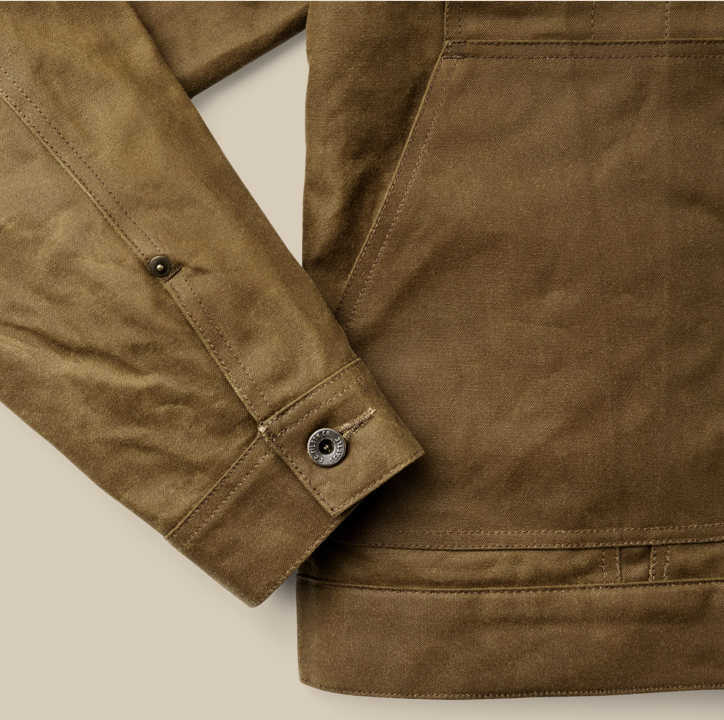 Filson Mens Short Lined Tin Cloth Cruiser Jacket - Bob's Outdoor