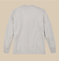 Filson Mens Thermal Crew-Light Heather Gray