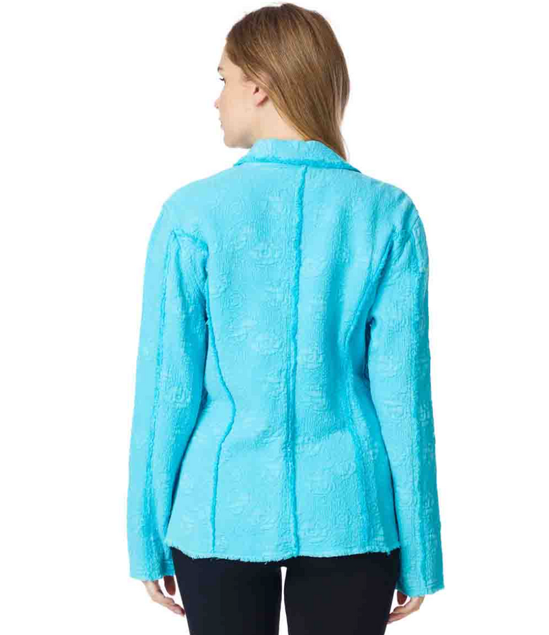 Tianello Womens Tencel "Belle" Jacquard "Penelope" Jacket