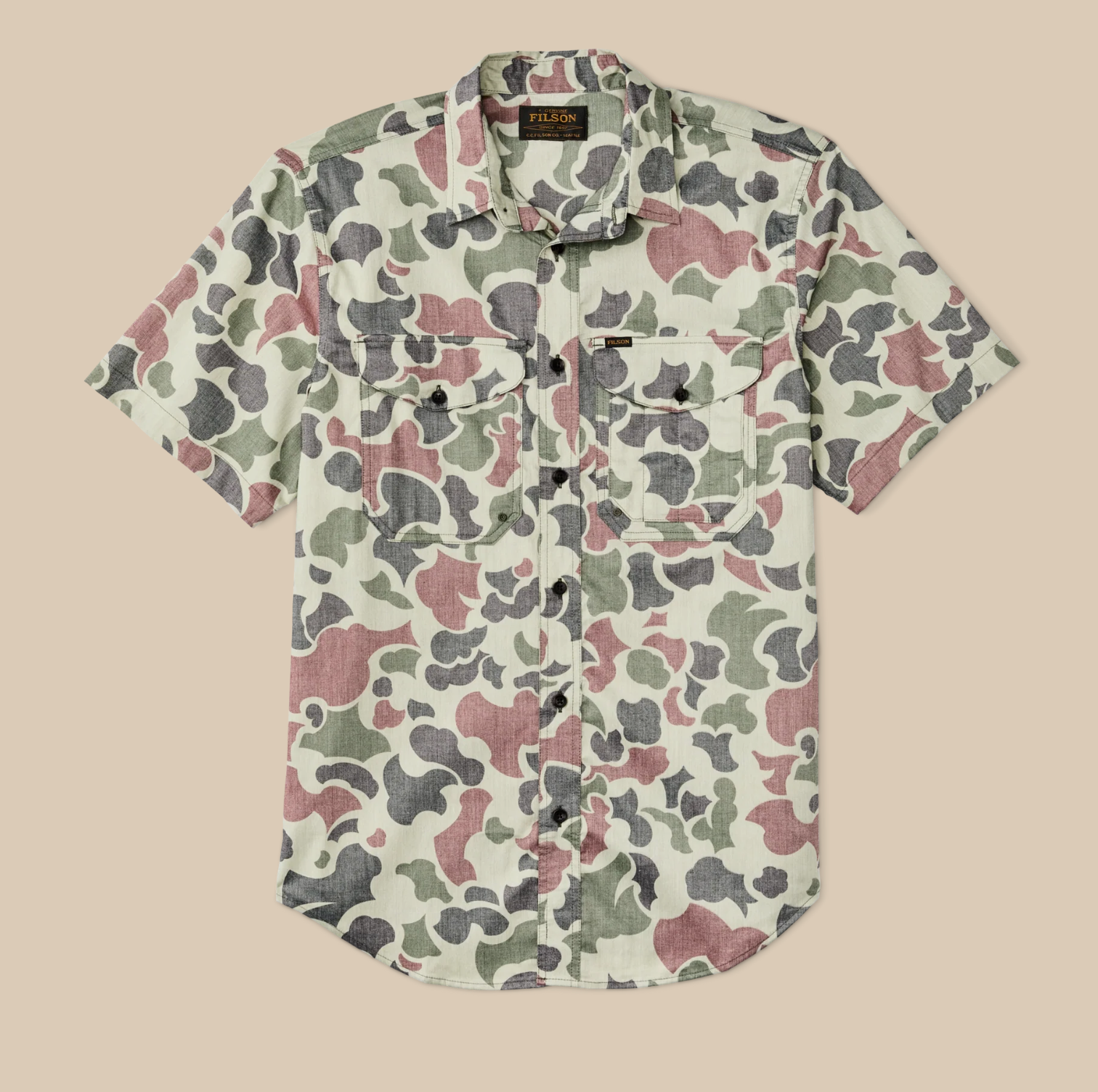 Filson Mens Short Sleeve Twin Lakes Sport Shirt