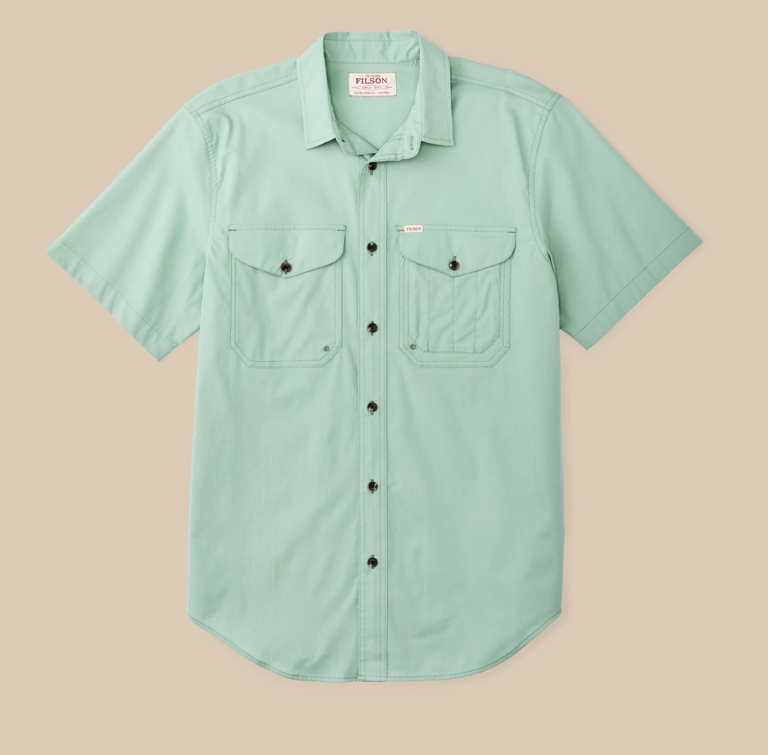 Filson Mens Short Sleeve Twin Lakes Sport Shirt