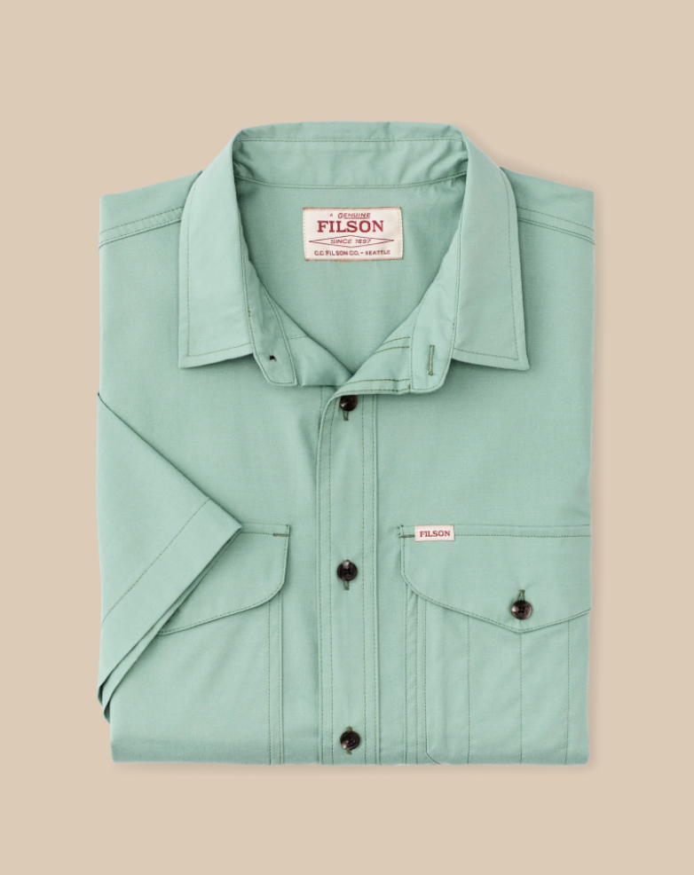 Filson Mens Short Sleeve Twin Lakes Sport Shirt