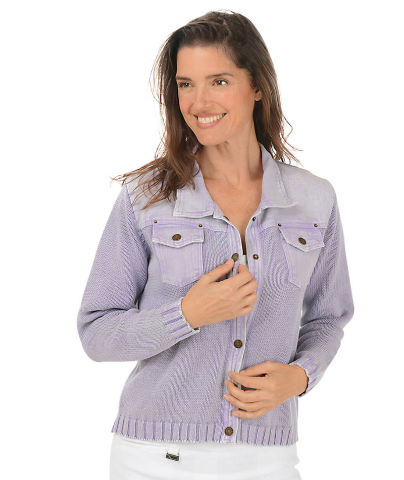 PBJ Womens Snap Front Sweater Jacket