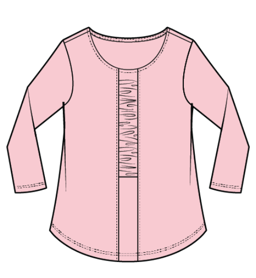 Habitat Womens Cotton Pebble Ruched Tee