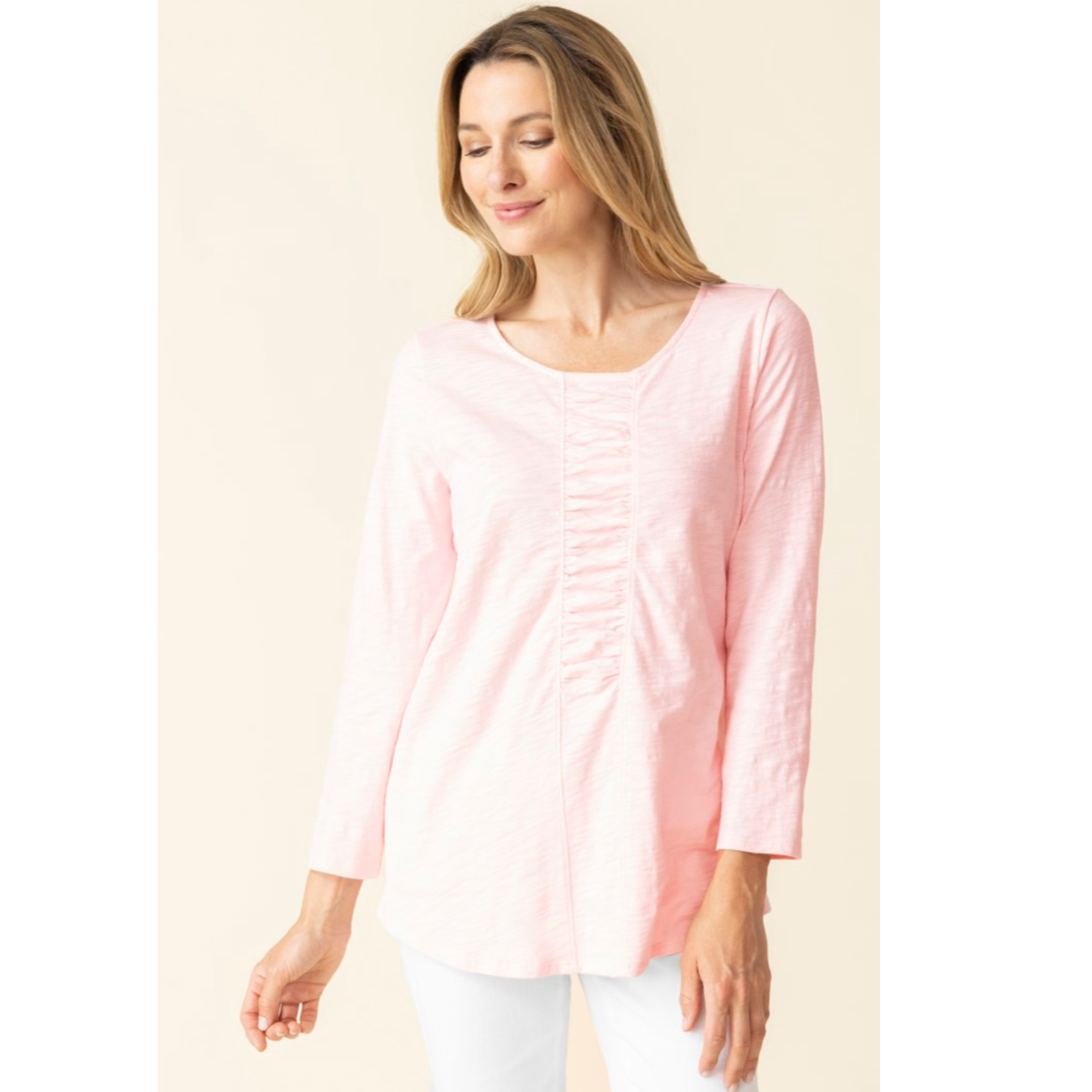 Habitat Womens Cotton Pebble Ruched Tee