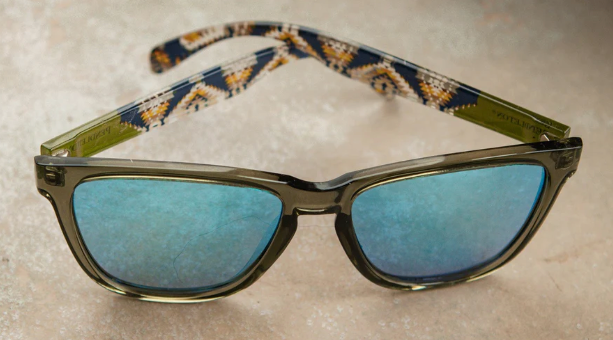 Pendleton Kegon Sunglasses - Emerald Crystal / Navy Mission Trails