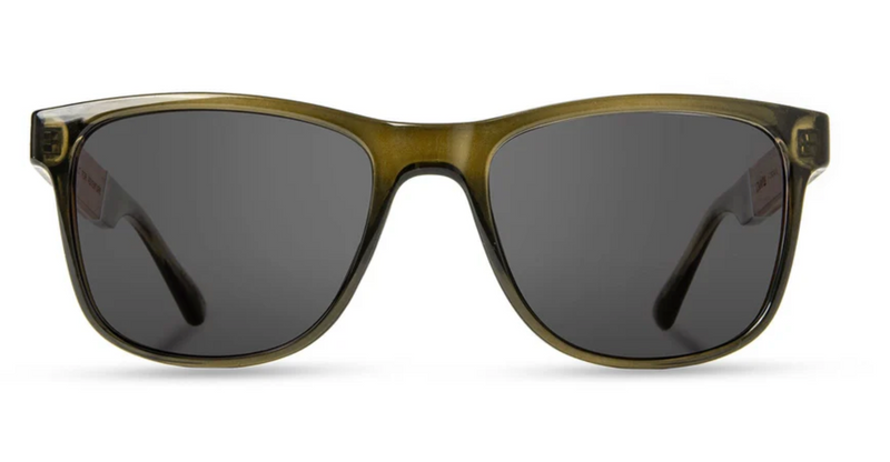 Trail Sunglasses - Moss / Glacier Engraved  / Grey Polarized
