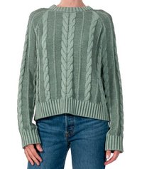 Pendleton Womens Cotton Cable Sweater