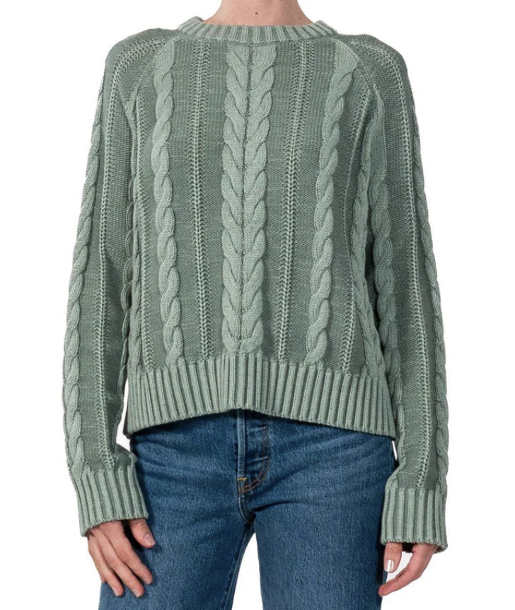 Pendleton Womens Cotton Cable Sweater