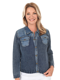 PBJ Womens Snap Front Sweater Jacket - Bob's Outdoor