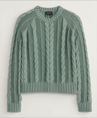 Pendleton Womens Cotton Cable Sweater