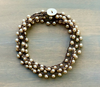 Twist Style Dainty Glass Pearl Long Strand Necklace
