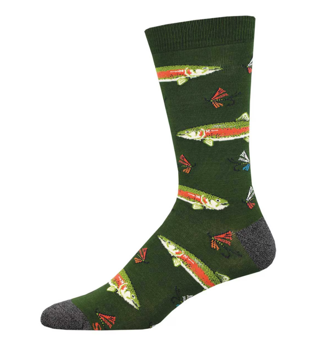 SockSmith Mens Bamboo Trout Socks