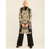 Pendleton Womens Timberline Wool Jacquard Coat