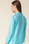 Habitat Womens Floral Embroidery Ruched Sleeve Shirt