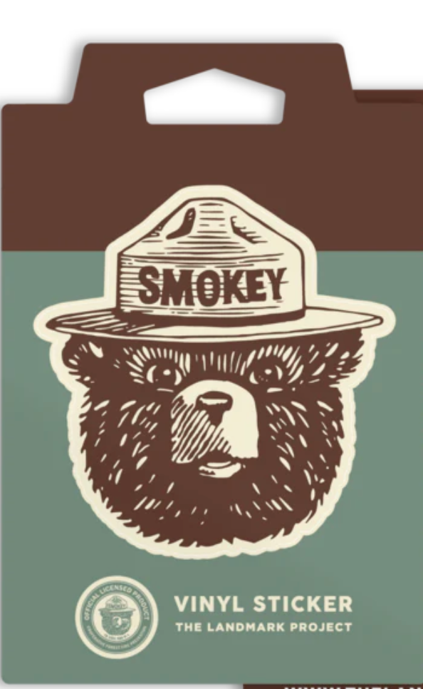 Landmark Smokey Bear Logo Sticker