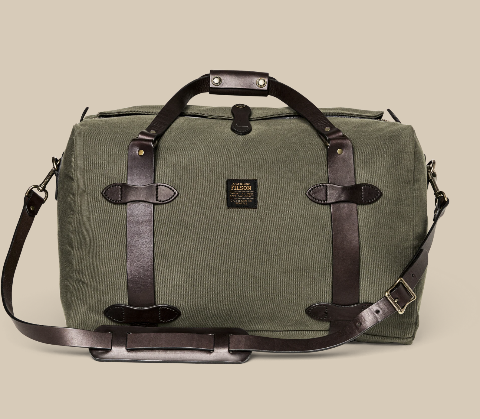 Filson Waxed Medium Rugged Twill Duffle