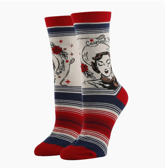 Womens Cowgirls Cry Socks