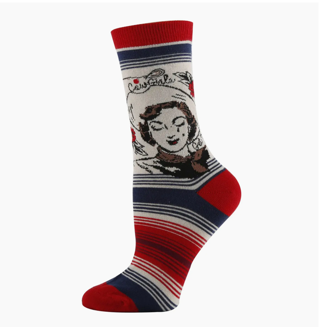 Womens Cowgirls Cry Socks