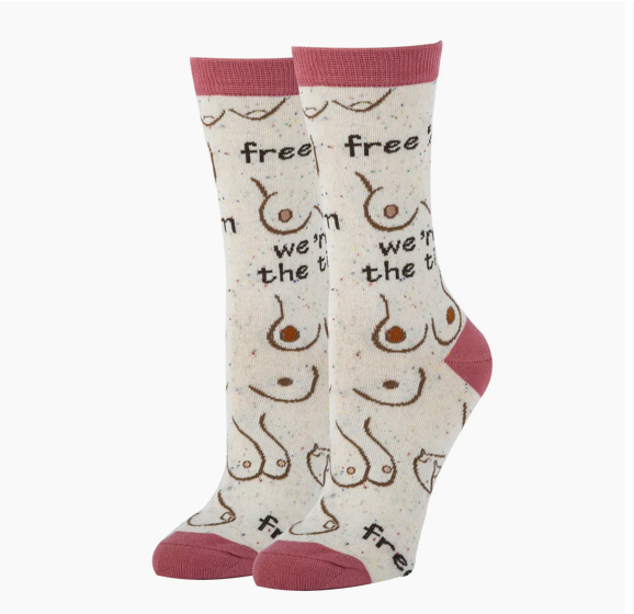 Womens Free 'em Cotton Socks