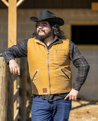 Outback Mens Sawbuck Vest - Field Tan