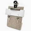 Lizou Silver Heart Earrings