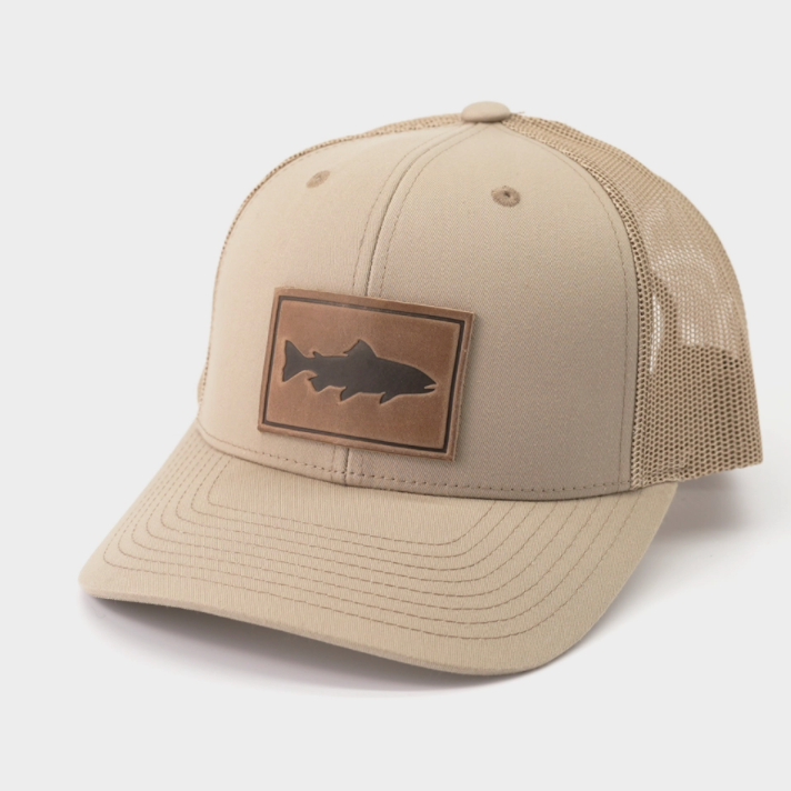 Range Leather Trout Khaki Cap