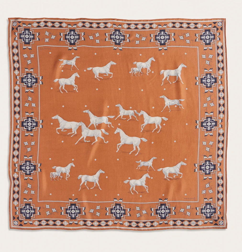 Pendleton Herd of Horses Silk Scarf