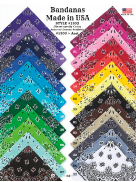 Austin Accent Cotton Bandana USA