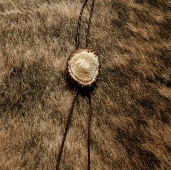 Bolo Tie from Elk Burr