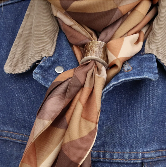 Montana Elk Antler Scarf Slide