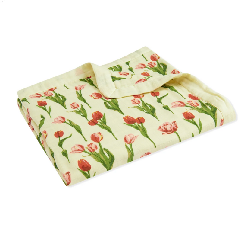 Milkbarn Bamboo Big Lovey Tulip Blanket