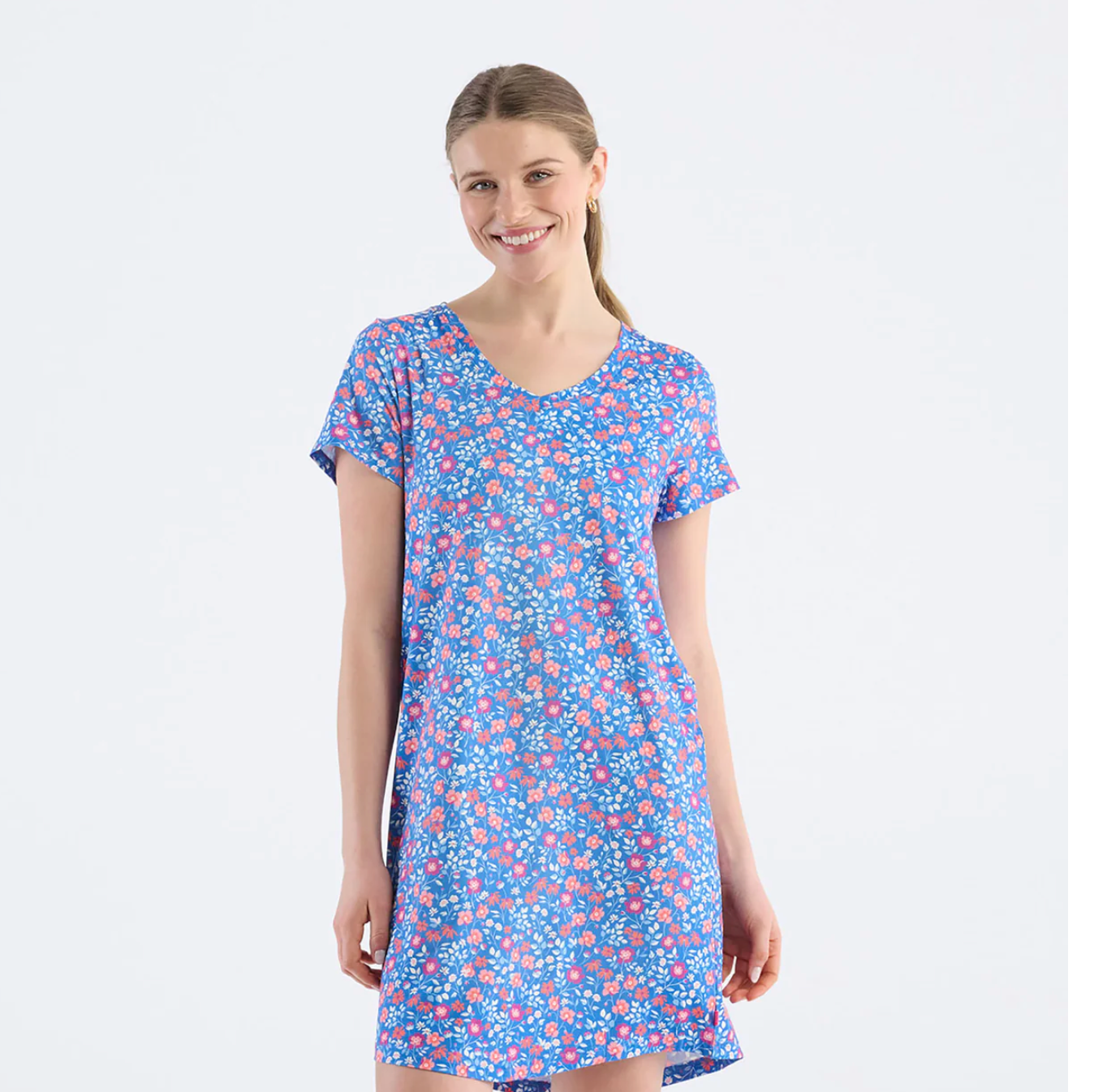 Hatley Womens Garden Flowers Short Sleeve Night Dress