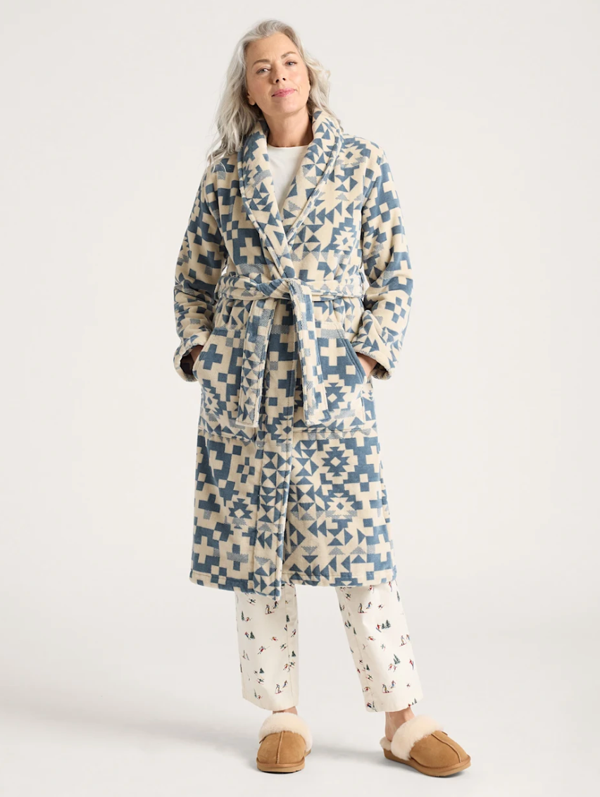 Pendleton Womens Cotton Terry Velour Robe