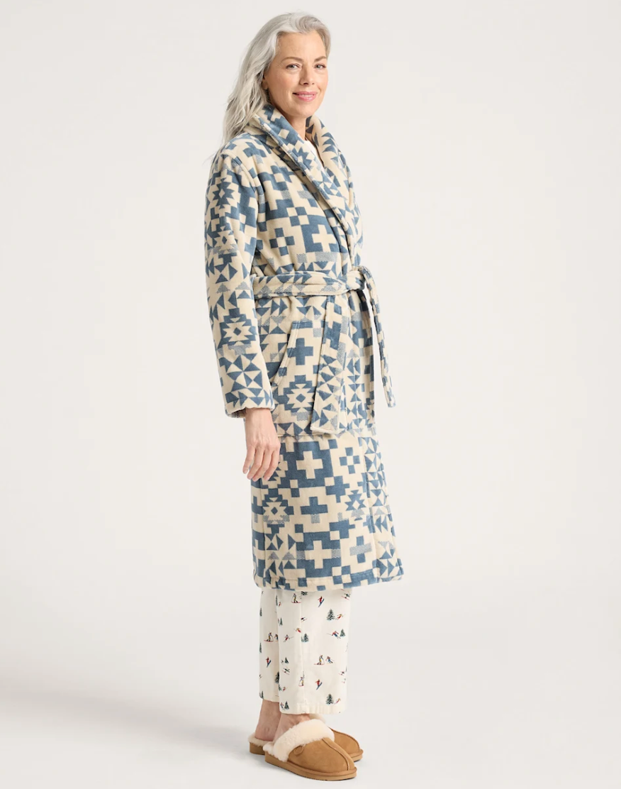 Pendleton Womens Cotton Terry Velour Robe