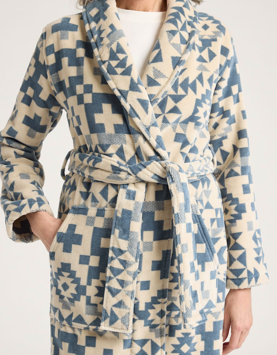 Pendleton Womens Cotton Terry Velour Robe