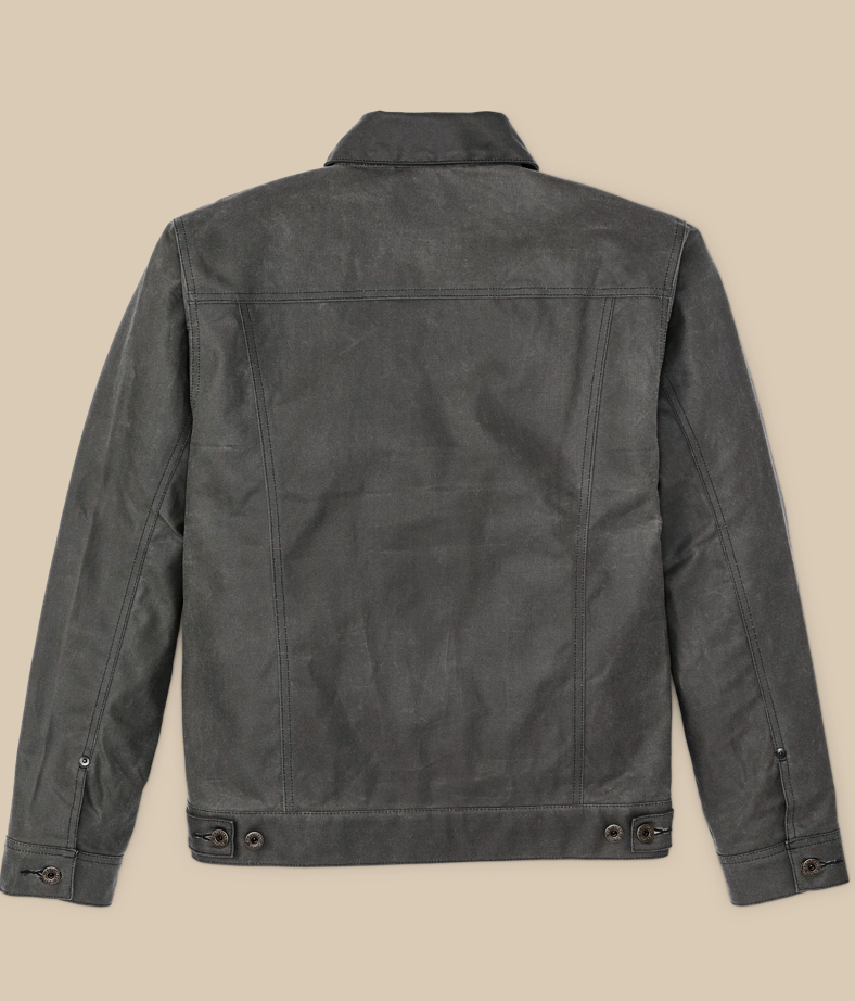 Filson Mens Short Lined Tin Cloth Cruiser Jacket