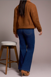 Tribal Womens Button Front Boucle Jacket